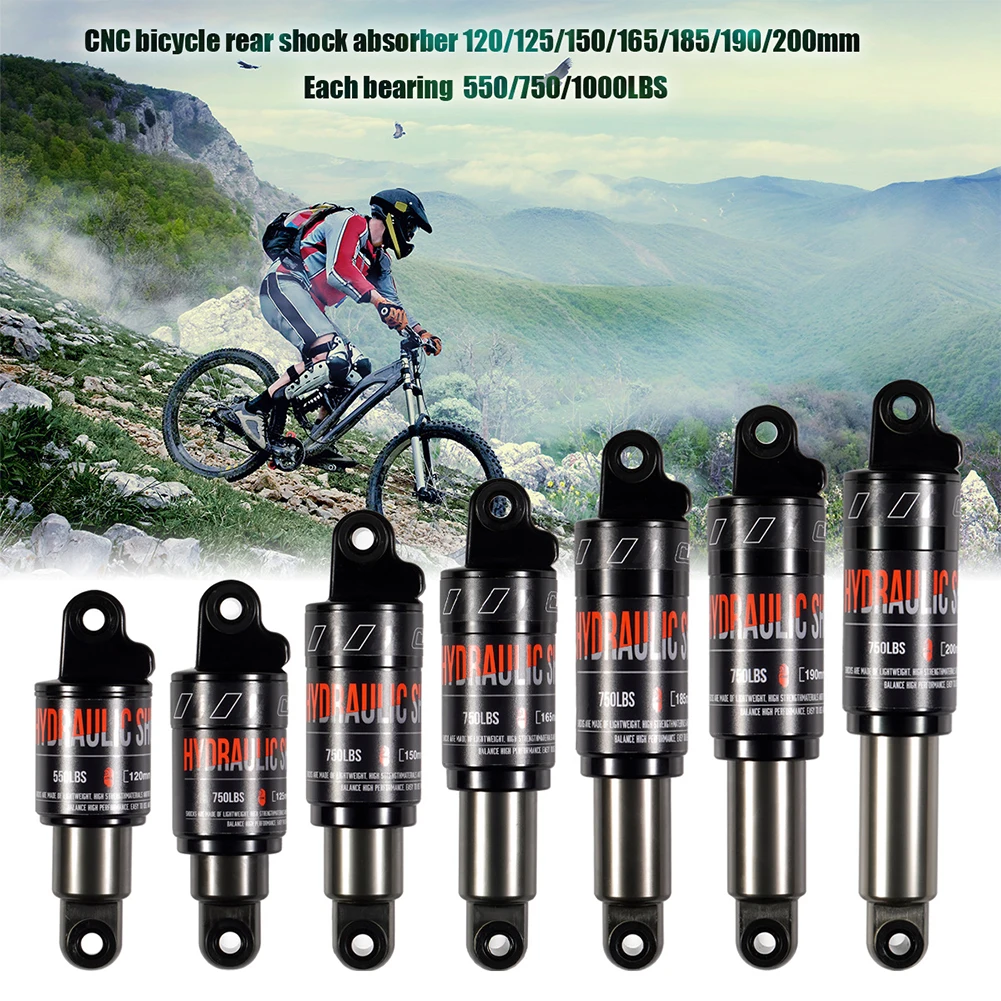 MTB Bike Shock Absorber With Screw Mountain Bicycle Air Rear Shock Lockout 120/125/150/165/185/190/200mm Cycling Part Accessory
MTB Bike Shock Absorber With Screw Mountain Bicycle Air Rear Shock Lockout 120/125/150/165/185/190/200mm Cycling Part Accessory