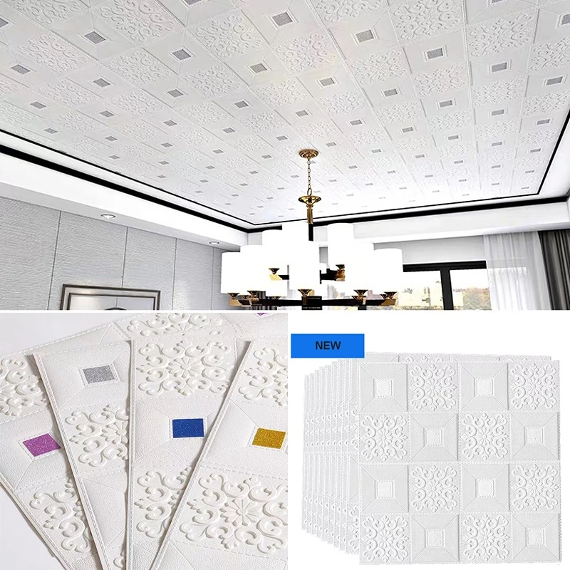 Thicker 4mm Self-adhesive Ceiling Wall Sticker Living Room Bedroom Self-adhesive Wallpaper Children's Room Decorative Wallpaper
Thicker 4mm Self-adhesive Ceiling Wall Sticker Living Room Bedroom Self-adhesive Wallpaper Children's Room Decorative Wallpaper