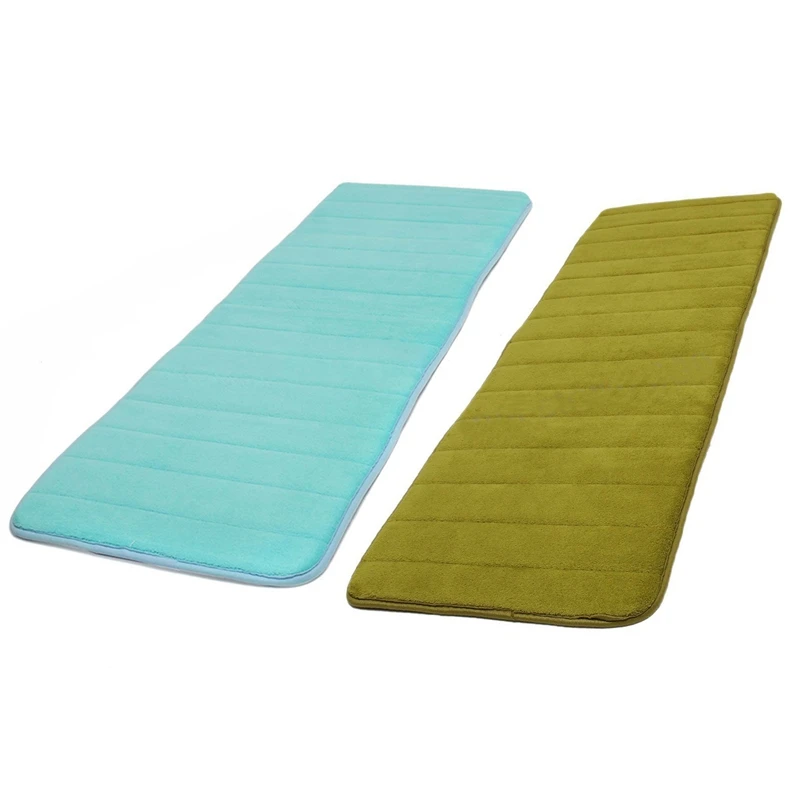 PHFU-2 Pcs 120X40cm Absorbent Non Slip Memory Foam Kitchen Bedroom Door Floor Mat Rug Carpet , Blue & Olive Drab
PHFU-2 Pcs 120X40cm Absorbent Non Slip Memory Foam Kitchen Bedroom Door Floor Mat Rug Carpet , Blue & Olive Drab