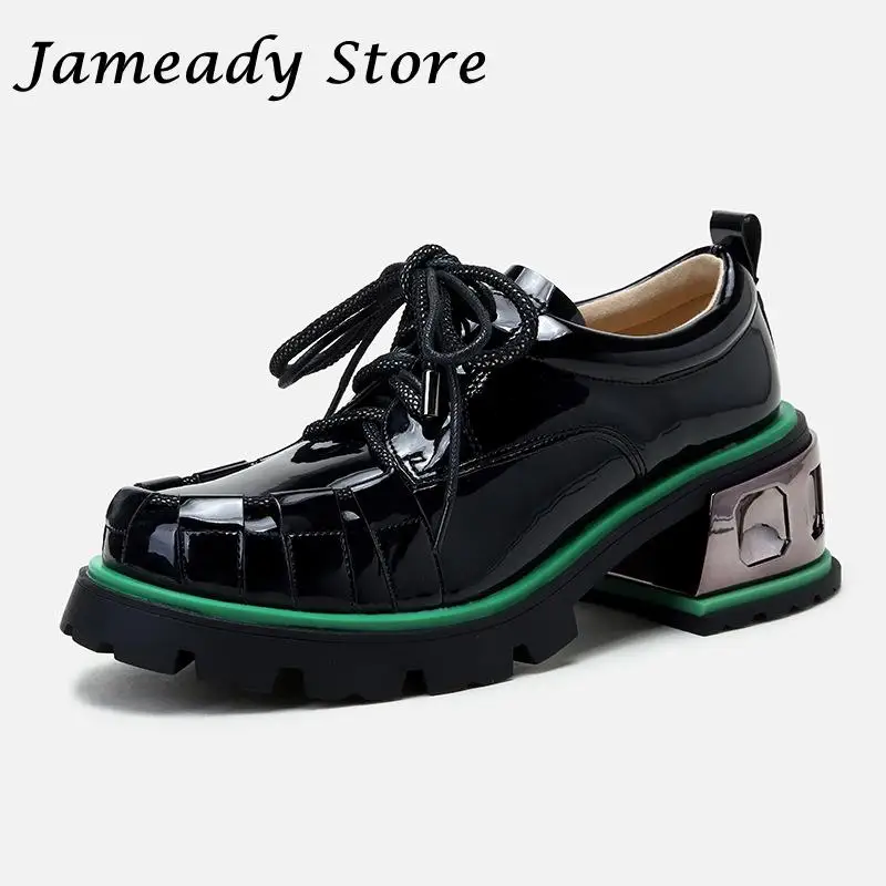 Thick Bottom Chunky Single Shoes Women Lace Up British Street High Heel Shoes Trend Loafers Shoes Ladies Casual Outdoor Footwear
Thick Bottom Chunky Single Shoes Women Lace Up British Street High Heel Shoes Trend Loafers Shoes Ladies Casual Outdoor Footwear
