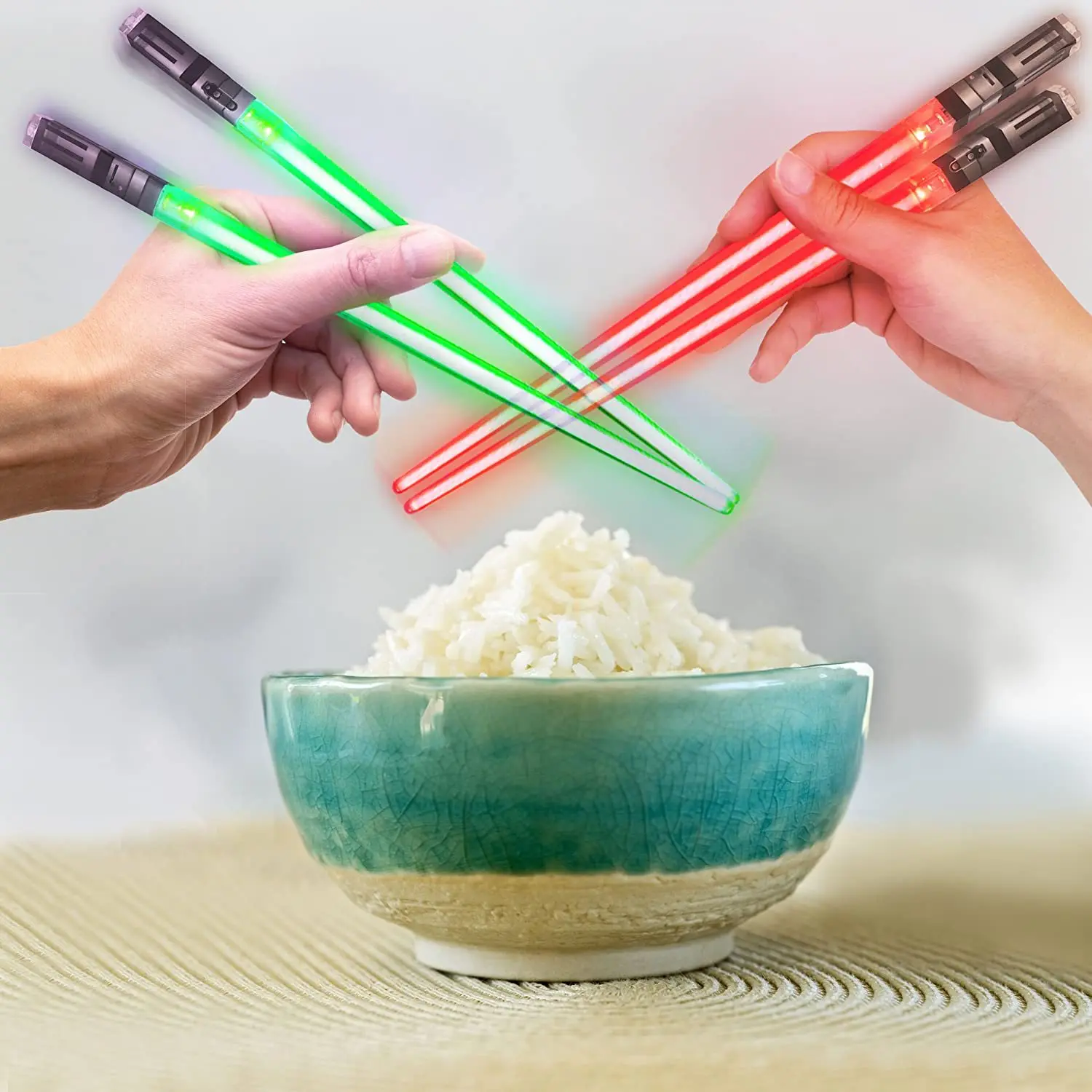 Chop Sabers Lights Up Lightsaber Chopsticks Luminous Chopsticks Night Tableware Multi-Color Chopsticks
Chop Sabers Lights Up Lightsaber Chopsticks Luminous Chopsticks Night Tableware Multi-Color Chopsticks