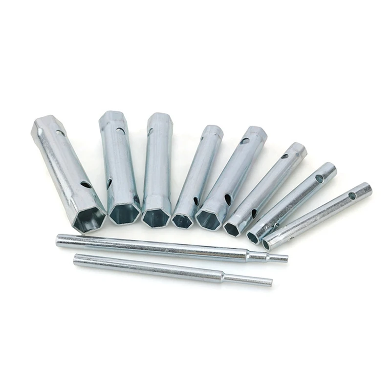 10-Piece Double-Headed Wrench Socket Plumber's Back Nut Spark Plug Wrench Set Extends Spark Plug Wrench By 6-22Mm Silver
10-Piece Double-Headed Wrench Socket Plumber's Back Nut Spark Plug Wrench Set Extends Spark Plug Wrench By 6-22Mm Silver