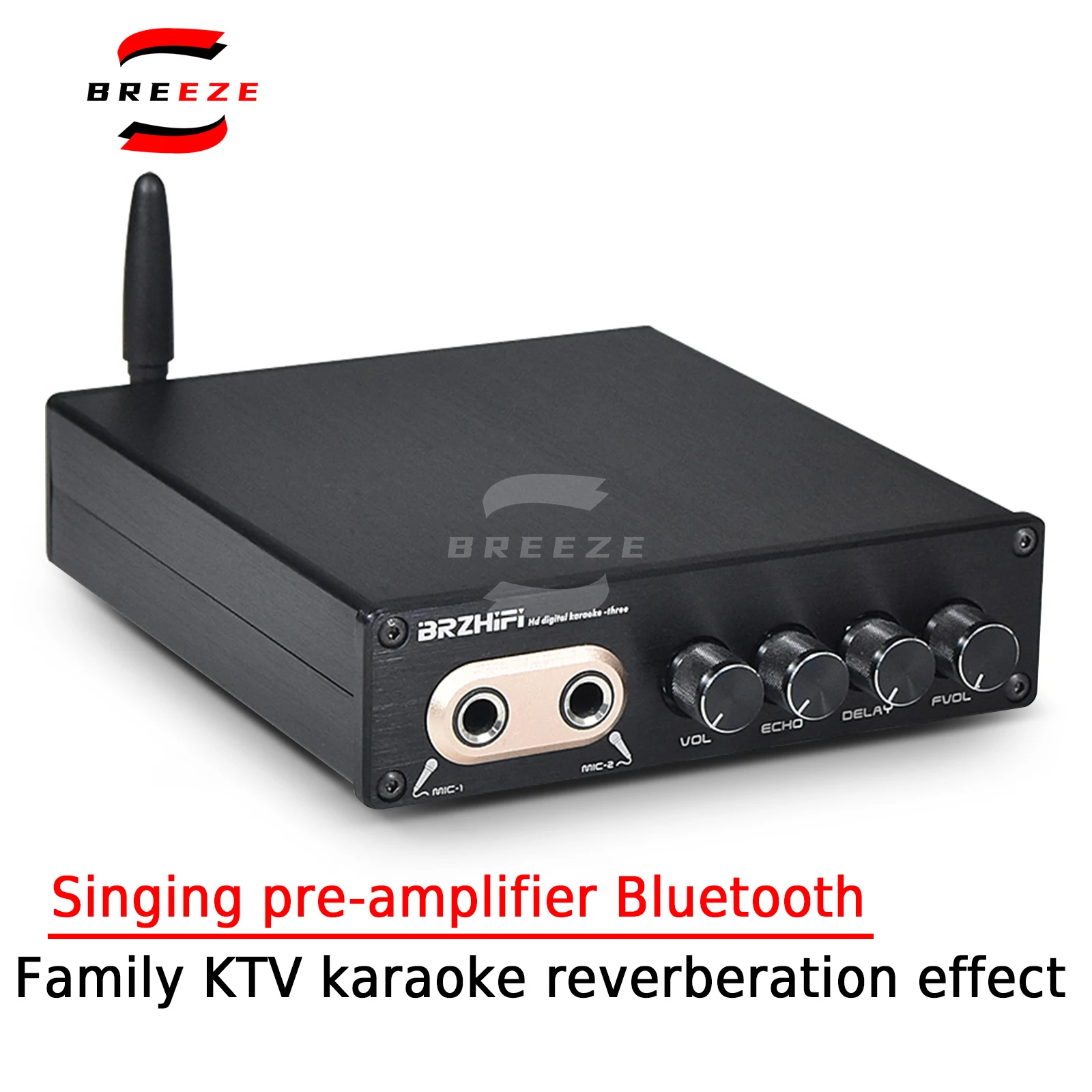 BREEZE HIFI Family KTV Karaoke Singing Pre-amplifier Bluetooth Reverb Effect Dual Microphone Microphone K Song 
BREEZE HIFI Family KTV Karaoke Singing Pre-amplifier Bluetooth Reverb Effect Dual Microphone Microphone K Song