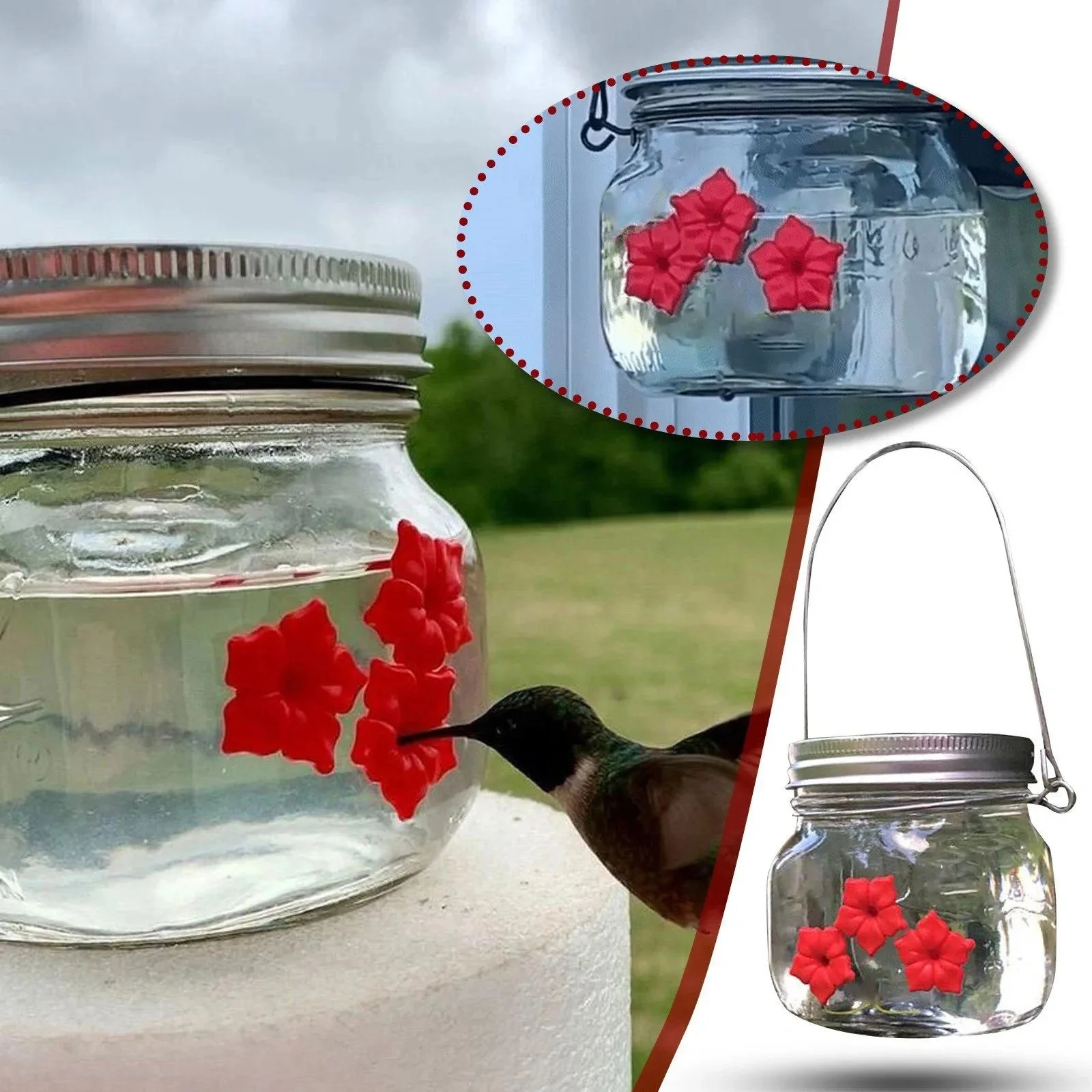 Hanging Hummingbird Feeder Hummingbird Feeder Light Bulb Drinker Water Plastic Outdoor Garden Window Suction Cup Bird Feeder
Hanging Hummingbird Feeder Hummingbird Feeder Light Bulb Drinker Water Plastic Outdoor Garden Window Suction Cup Bird Feeder