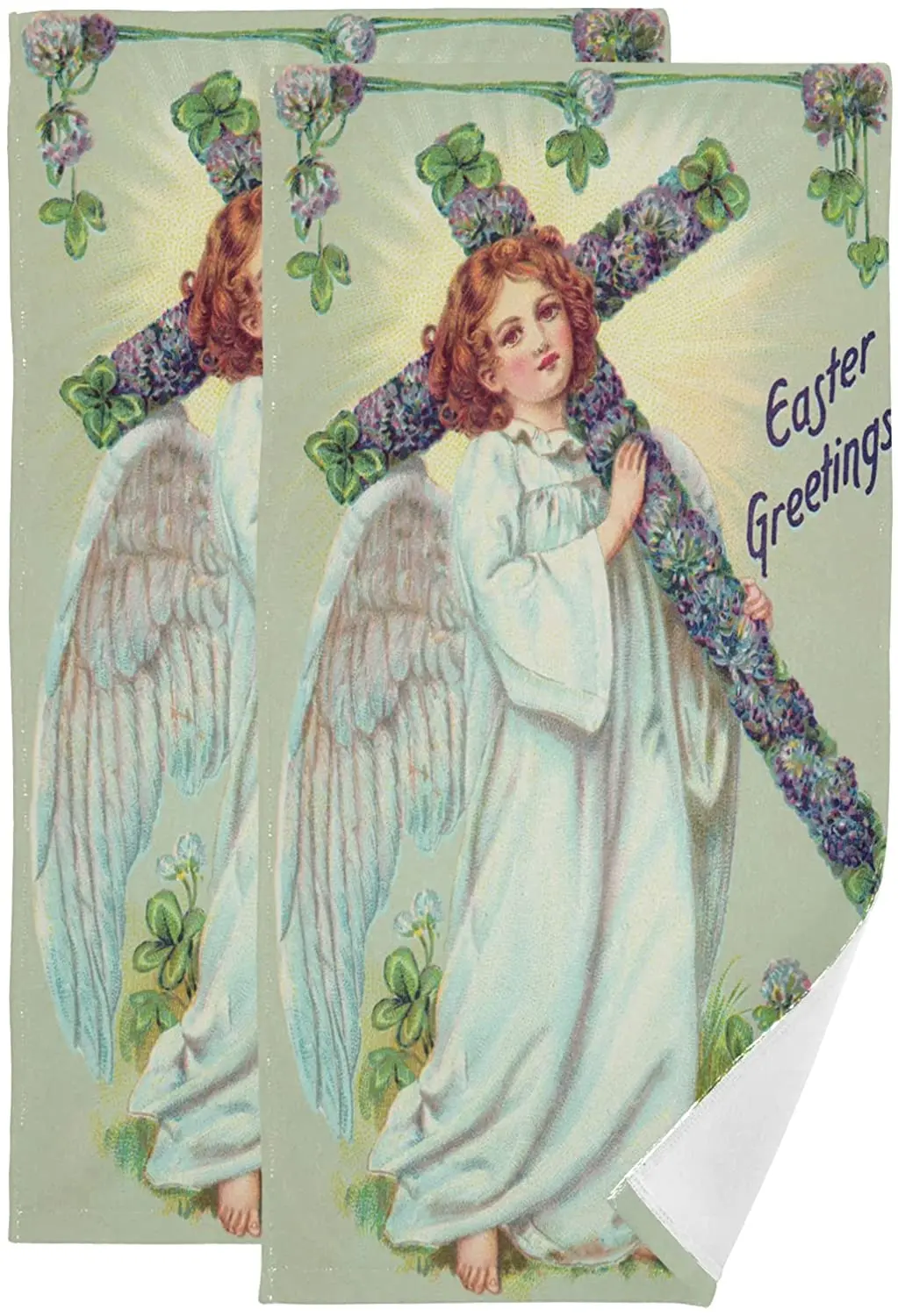 Face Towel Set of 2 Happy Easter Blessing Angel with Floral Cross Soft Bath Hotel Spa Hand Gym Sport Towelsフェイスタオル
Face Towel Set of 2 Happy Easter Blessing Angel with Floral Cross Soft Bath Hotel Spa Hand Gym Sport Towelsフェイスタオル