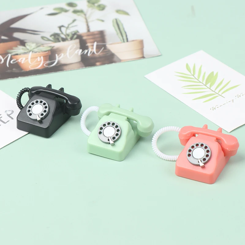1: 12 Dollhouse Mini Ornaments Simulated Fixed Telephone And Retro Telephones Vintage Telephone Dolls Houses Furniture Decor
1: 12 Dollhouse Mini Ornaments Simulated Fixed Telephone And Retro Telephones Vintage Telephone Dolls Houses Furniture Decor