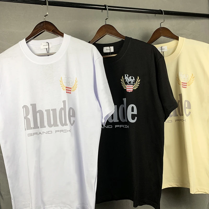 Ear Of Wheat Badge Print RHUDE T Shirt Men Women High-Quality Streetwear Rhude Grand T-shirt Oversize Tees Top
Ear Of Wheat Badge Print RHUDE T Shirt Men Women High-Quality Streetwear Rhude Grand T-shirt Oversize Tees Top