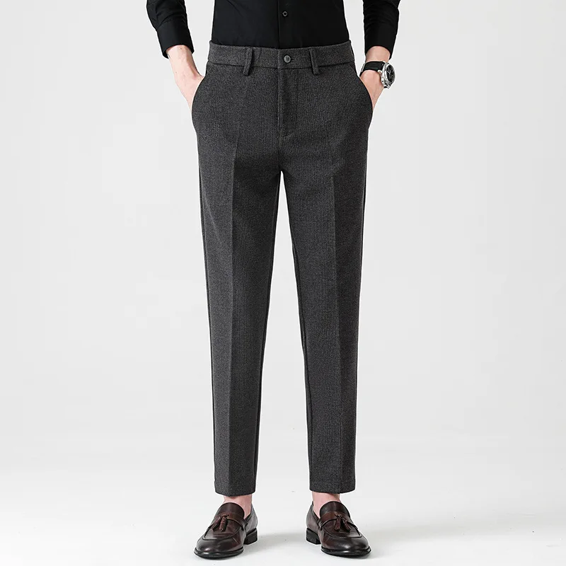 Premium Quality Winter Fall Fashion Men's Woolen Suits Pants Business Casual Thicken Stretchy Simple Solid Color Classic Trouser
Premium Quality Winter Fall Fashion Men's Woolen Suits Pants Business Casual Thicken Stretchy Simple Solid Color Classic Trouser
