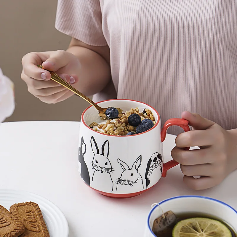 Cute Animals Ceramic Coffee Mug Breakfast Cereal Milk Mug mugs coffee cups tumbler with straw caneca automatica اكواب شاهي زجاج
Cute Animals Ceramic Coffee Mug Breakfast Cereal Milk Mug mugs coffee cups tumbler with straw caneca automatica اكواب شاهي زجاج