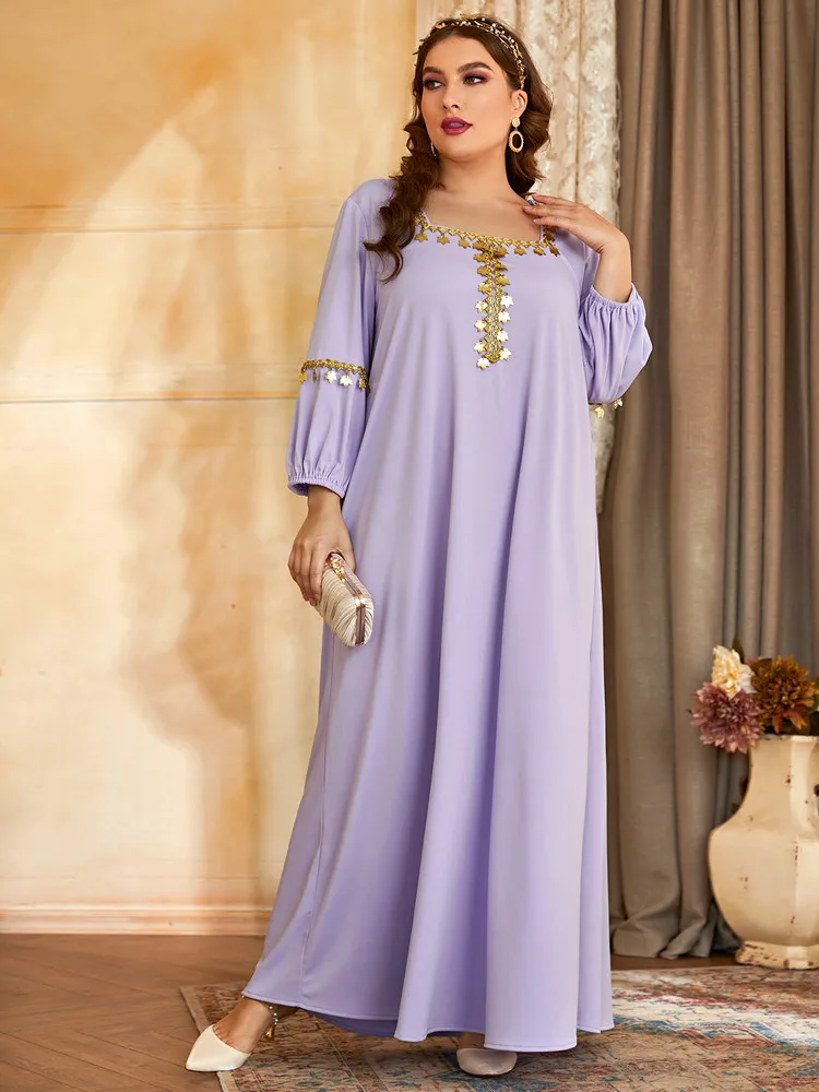TOLEEN Women Plus Size Large Elegant Maxi Dresses 2022 Purple Long Sleeve Oversized Abaya Muslim Party Evening Festival Clothing
TOLEEN Women Plus Size Large Elegant Maxi Dresses 2022 Purple Long Sleeve Oversized Abaya Muslim Party Evening Festival Clothing