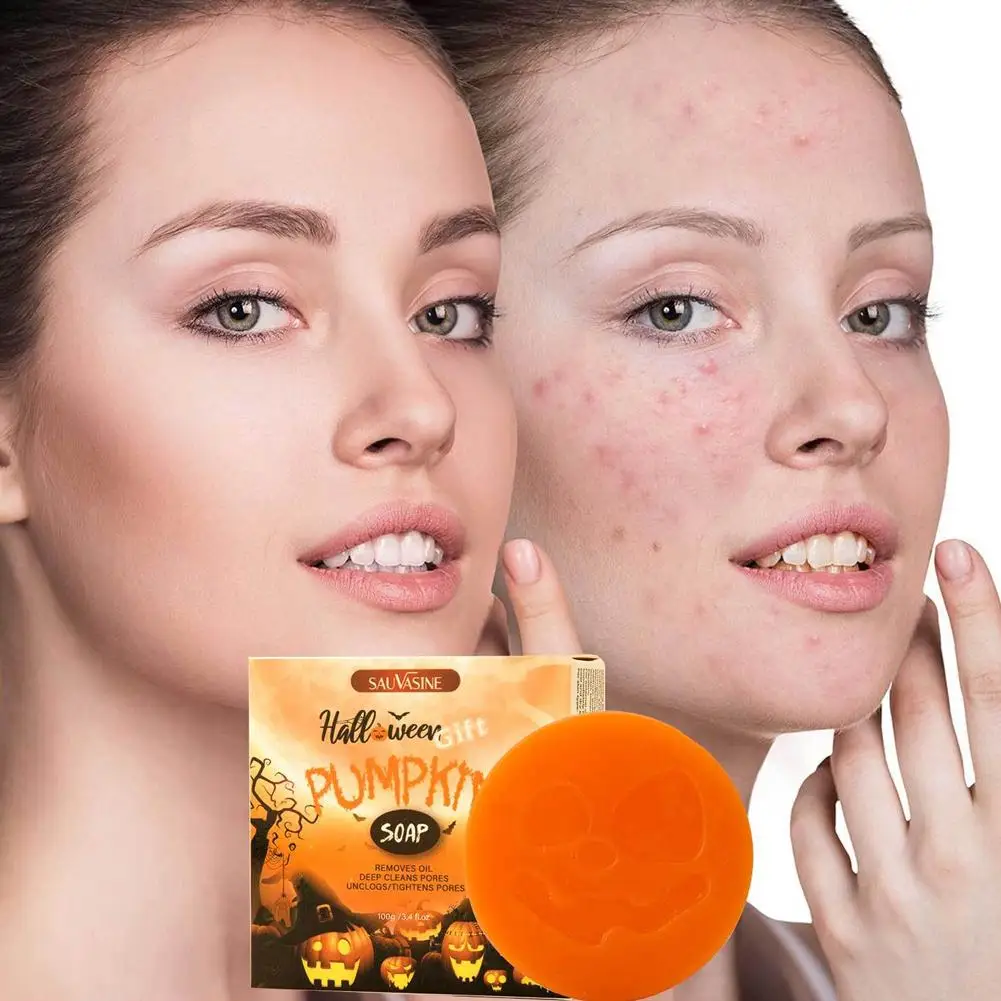 

Эссенция тыквы для Хэллоуина, мыло для рук, подарок на Хэллоуин, Kojic Pimples, темная кожа, кислотные пятна, осветление отбеливание, удаление цитрулин S9G6