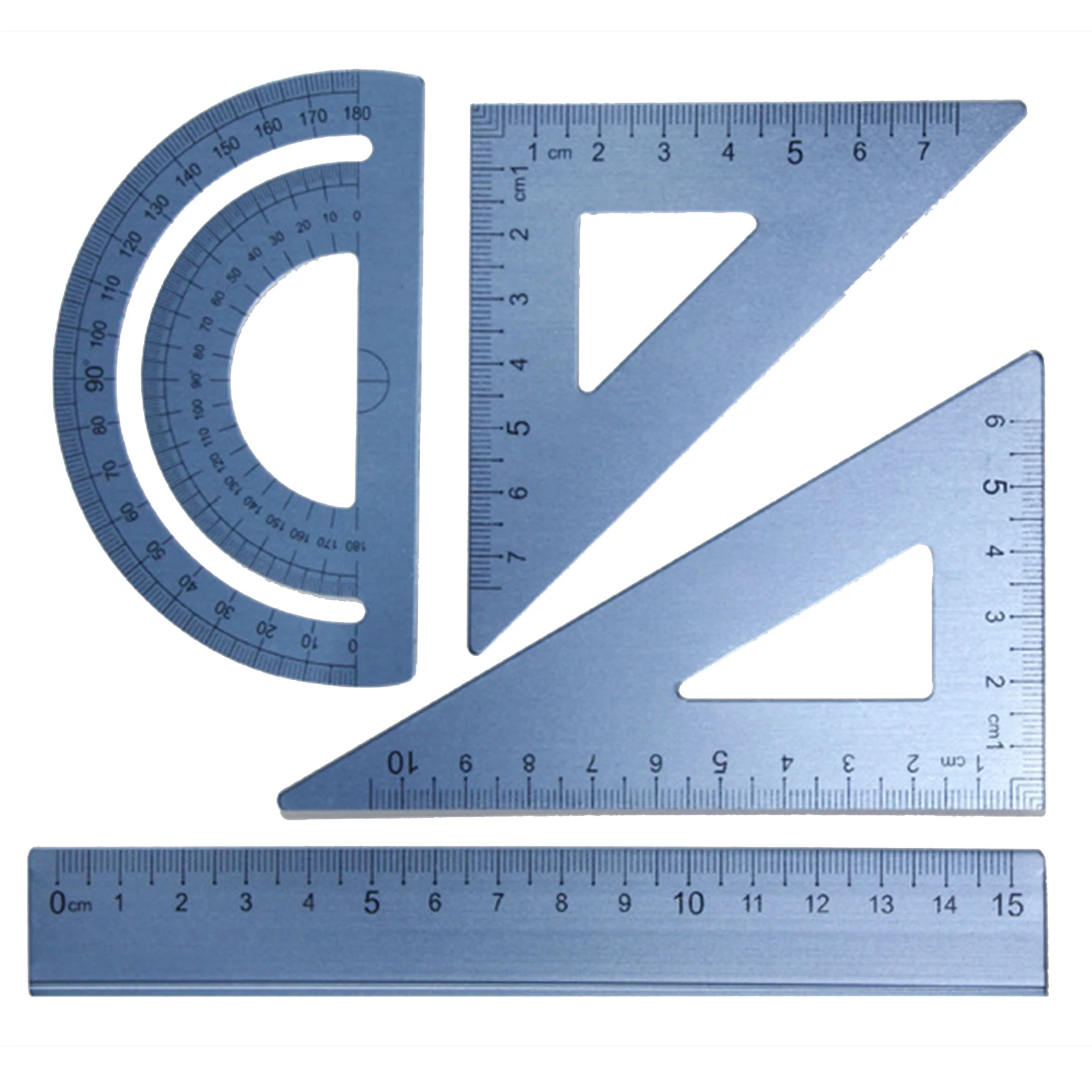 4pcs For School Teacher Straightedge Protractor Math Geometry Triangle Office Aluminum Alloy Examination Clear Scale Ruler Set
4pcs For School Teacher Straightedge Protractor Math Geometry Triangle Office Aluminum Alloy Examination Clear Scale Ruler Set