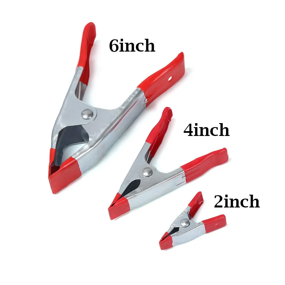 Strong Clip 2/4/6" Spring Clamp Woodworking A-Shaped Durable Fixing Grip Metal Multifunction Photographic New
Strong Clip 2/4/6" Spring Clamp Woodworking A-Shaped Durable Fixing Grip Metal Multifunction Photographic New