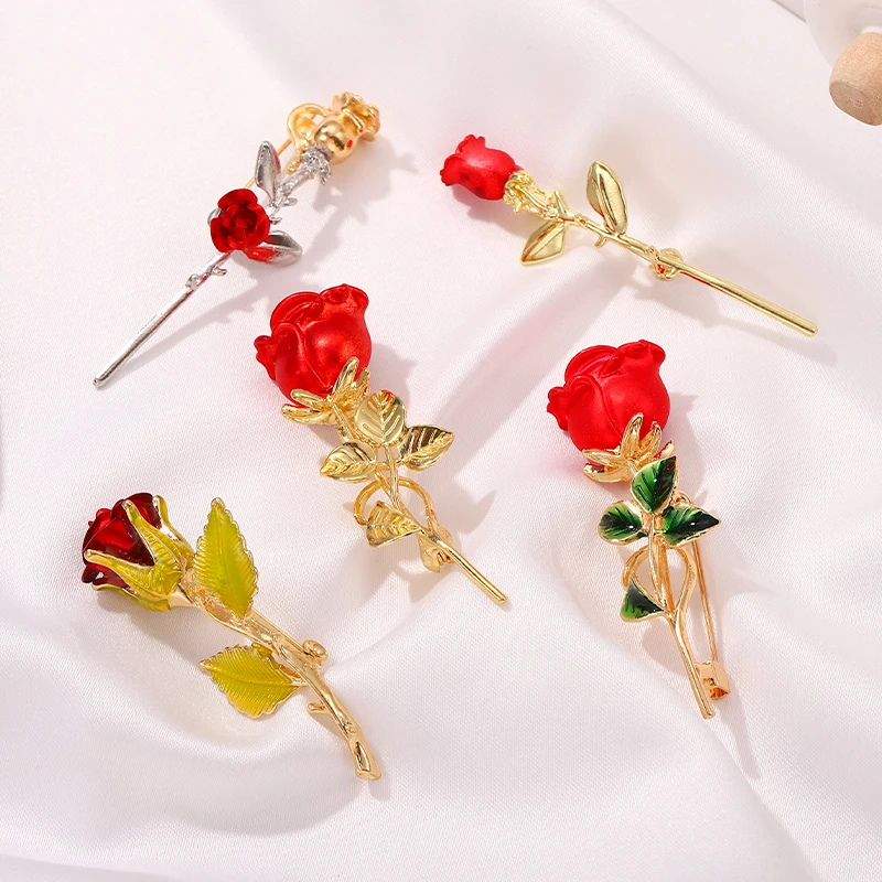 Simple Plant Art Rose Brooch Badges Retro All-Match Corsage Lapel Pin Metal Anti-Glare Jewelry Gift Women Party Accessories
Simple Plant Art Rose Brooch Badges Retro All-Match Corsage Lapel Pin Metal Anti-Glare Jewelry Gift Women Party Accessories