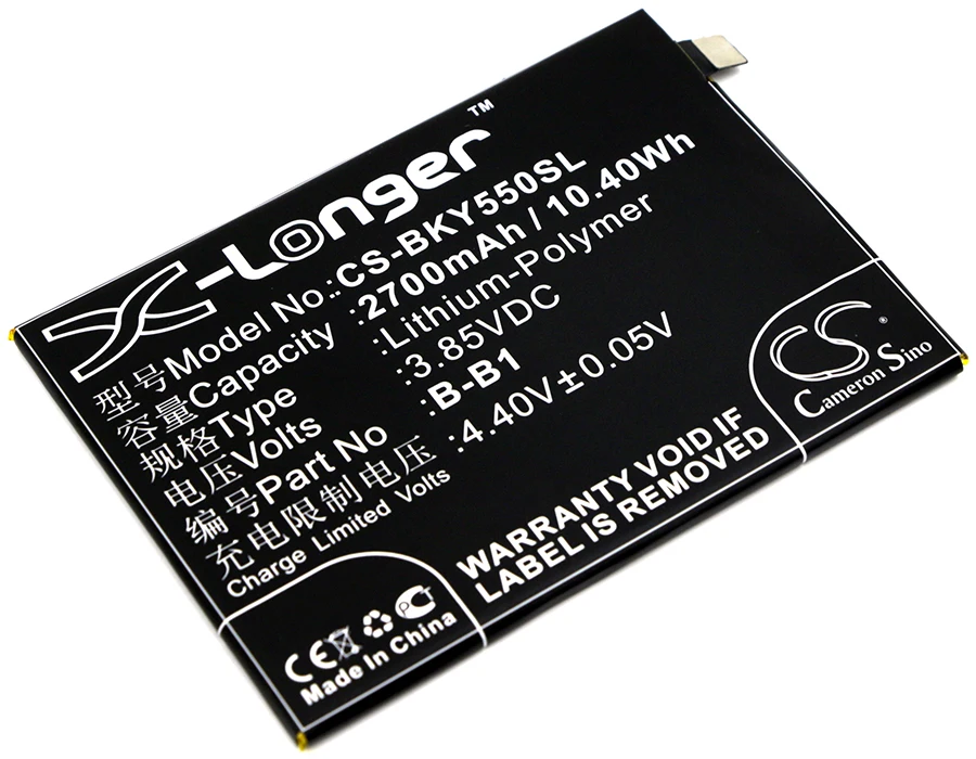 Cameron Sino Mobile SmartPhone Replacement Li-Polymer Battery 2700mAh For B-B1 Asus VIVO Y55, VIVO Y55A, Free Tools
Cameron Sino Mobile SmartPhone Replacement Li-Polymer Battery 2700mAh For B-B1 Asus VIVO Y55, VIVO Y55A, Free Tools