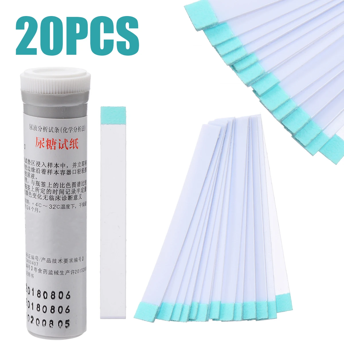 20pcs Urinalysis Urine Strip Quick Selfcheck Glucose Diabetes Analyzers Test Tools Supplies Household PH Testing Strips
20pcs Urinalysis Urine Strip Quick Selfcheck Glucose Diabetes Analyzers Test Tools Supplies Household PH Testing Strips