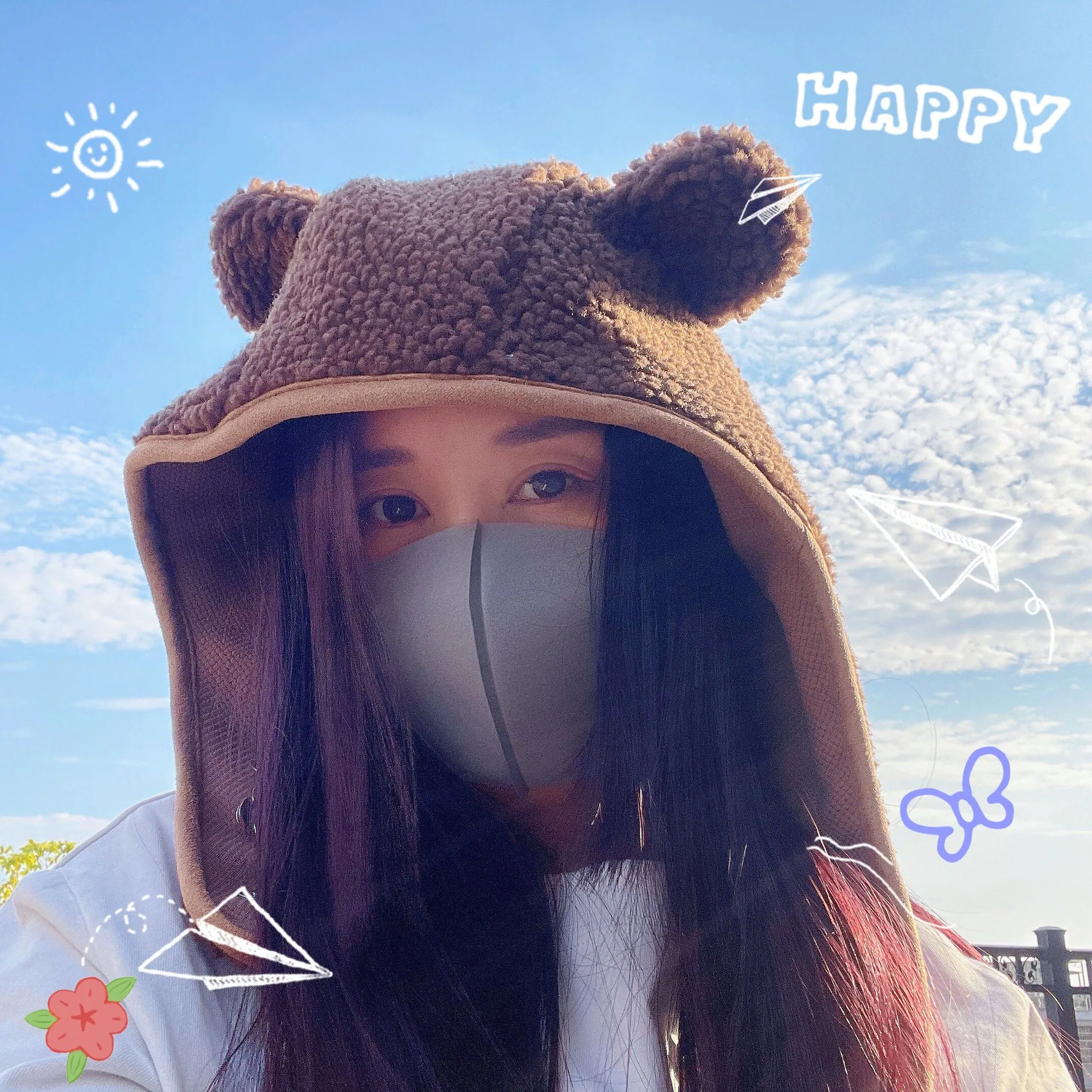2022 Autumn and Winter Cute Safety Bear hat for women Warm Thickened Lamb Fleece Magnet Buckle Lei Feng Hat Pullover
2022 Autumn and Winter Cute Safety Bear hat for women Warm Thickened Lamb Fleece Magnet Buckle Lei Feng Hat Pullover