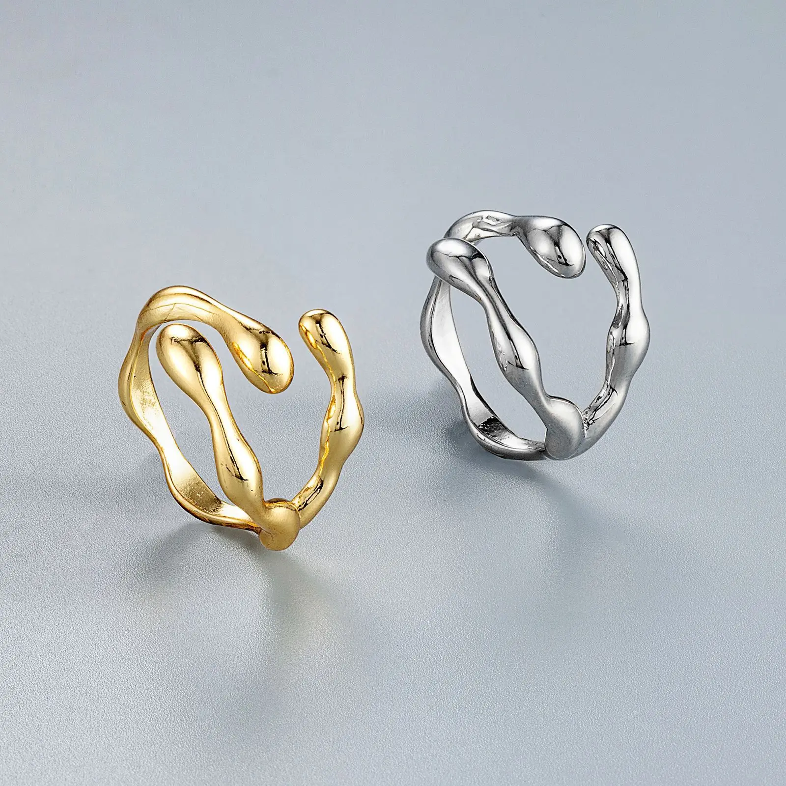 TULX Fashion Minimalist Irregular Finger Rings Creative Geometric Punk Opening Rings For Women Girls Party Jewelry
TULX Fashion Minimalist Irregular Finger Rings Creative Geometric Punk Opening Rings For Women Girls Party Jewelry