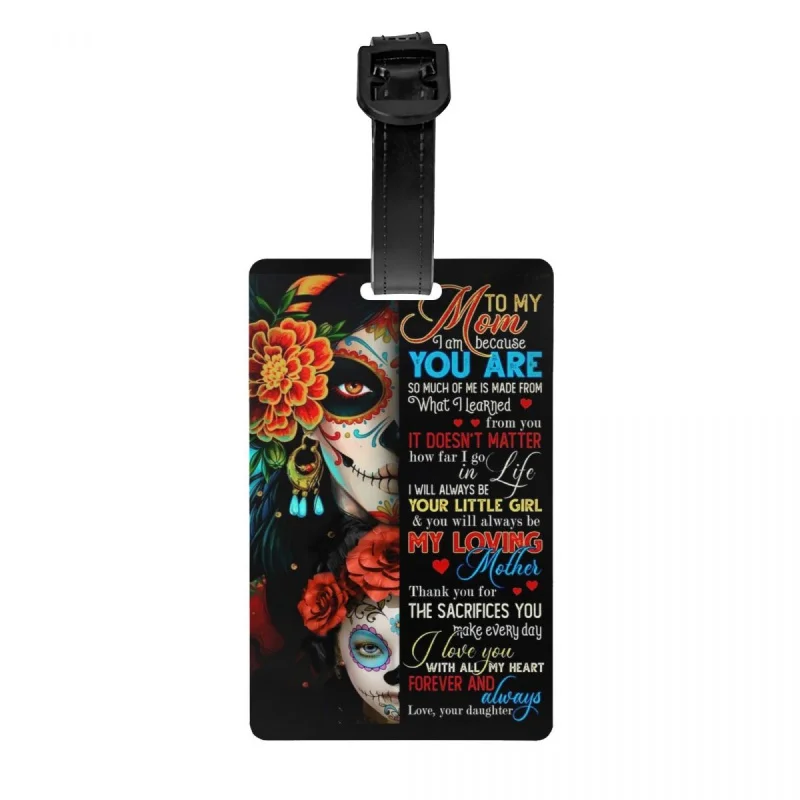 Sugar Skull To My Mother Luggage Tag for Suitcases Mexican Calavera Privacy Cover Name ID Card
Sugar Skull To My Mother Luggage Tag for Suitcases Mexican Calavera Privacy Cover Name ID Card