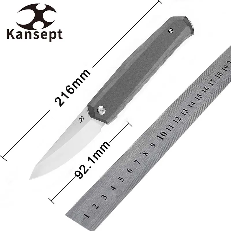 Карманные складные ножи kanseven Integra K1042A1 сатиновое лезвие M390 с силиконовым