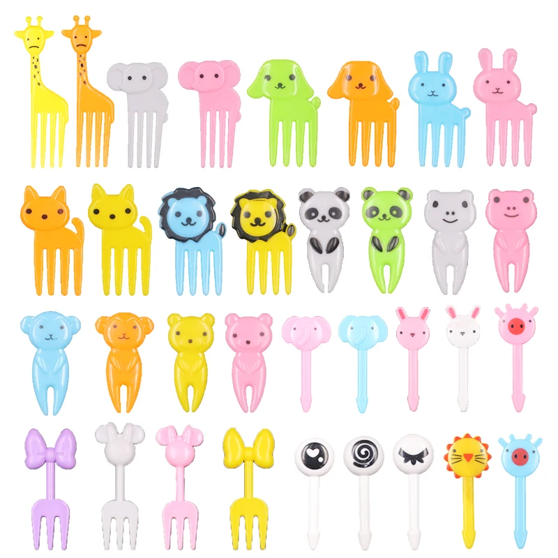 Cute Cartoon Fruit Fork Set Creative Mini Animal Children'S Plastic Fruit Dessert Fork Lunch Bento Accessories Party Decoration
Cute Cartoon Fruit Fork Set Creative Mini Animal Children'S Plastic Fruit Dessert Fork Lunch Bento Accessories Party Decoration