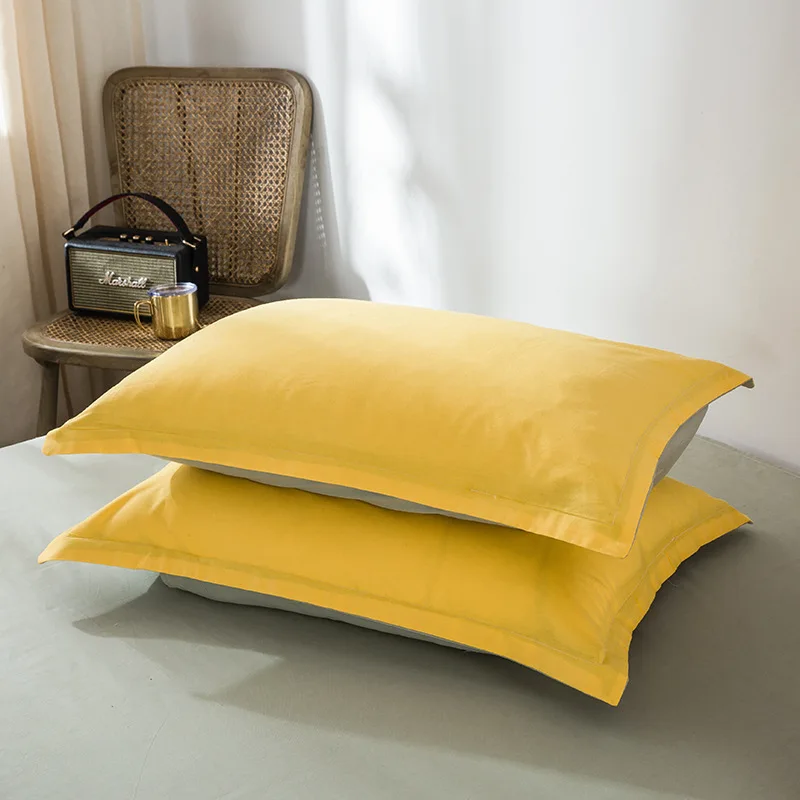 2pcs Yellow Cotton Pillow Cases Modern Minimalist Style 48*74cm Rectangular Cushion Cover Comfortable Bedding Throw Pillow Cover
2pcs Yellow Cotton Pillow Cases Modern Minimalist Style 48*74cm Rectangular Cushion Cover Comfortable Bedding Throw Pillow Cover
