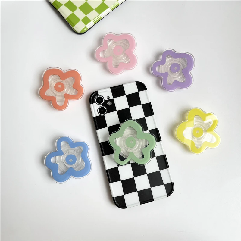 Transparent Solid Color Flower Glossy Popular Foldable Phone Socket Holder Extendable Grip Phone Ring Universal For iPhone 14Pro
Transparent Solid Color Flower Glossy Popular Foldable Phone Socket Holder Extendable Grip Phone Ring Universal For iPhone 14Pro