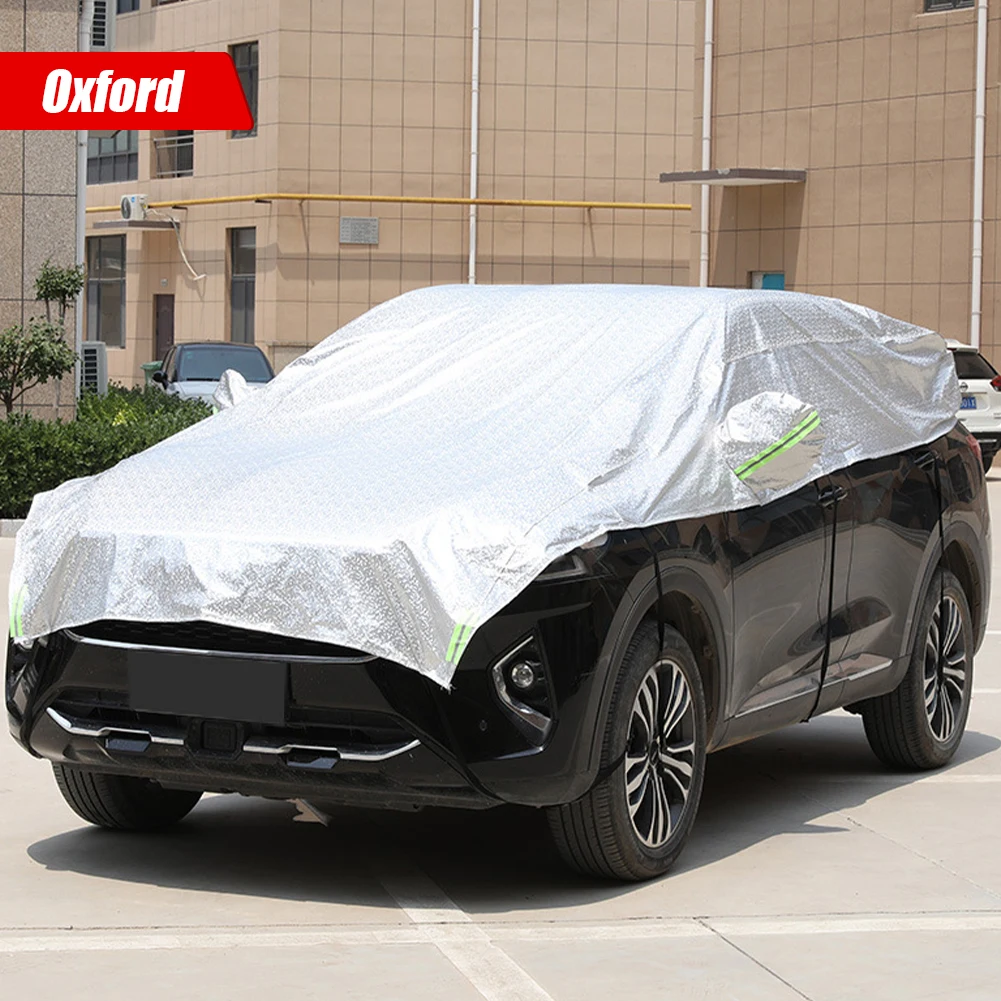 Универсальный автомобильный чехол, водонепроницаемый чехол из ткани Оксфорд для защиты от солнца, дождя, УФ-лучей, погоды, подходит для хэтчбеков, внедорожников, седанов
Универсальный автомобильный чехол, водонепроницаемый чехол из ткани Оксфорд для защиты от солнца, дождя, УФ-лучей, погоды, подходит для хэтчбеков, внедорожников, седанов