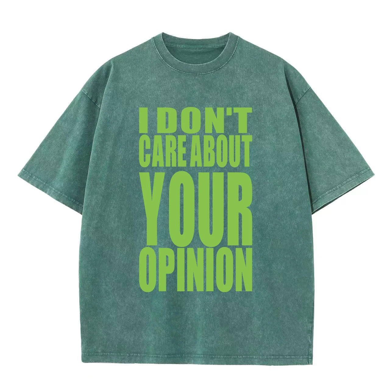 

I Don'T Care About Your Opinion Tshirts Men Streetwear Cotton Tshirt Fashion O-Neck T-Shirts Fashion Loose Cool Male T-Shirt