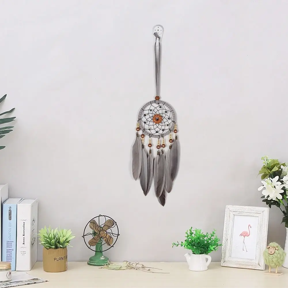 Feather Home Decoration Dream Catcher Fashion Pumpkin Gear Grey Feather Wind Chime Pendant Home Wall Decoration Room 
Feather Home Decoration Dream Catcher Fashion Pumpkin Gear Grey Feather Wind Chime Pendant Home Wall Decoration Room