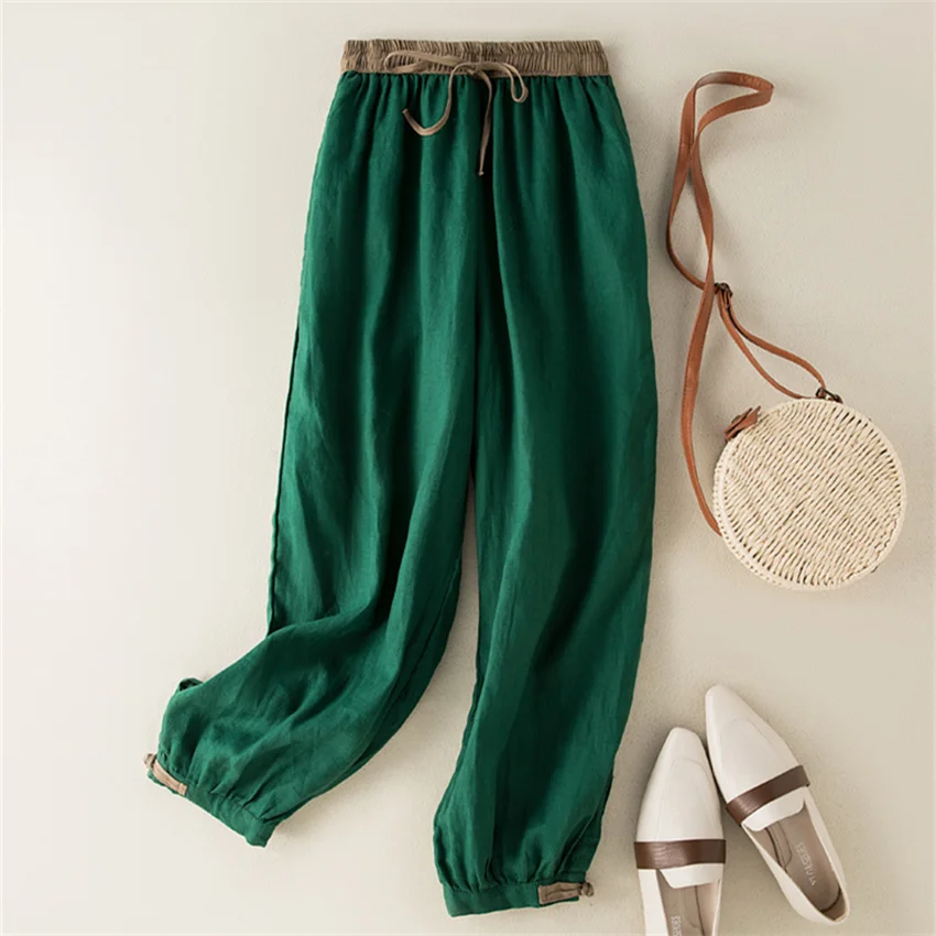 Gowyimmes 2023 New Big Size Women Cotton and Linen Pants Casual Harem Pant Female Ankle-length Pants Trousers Outwear PD1532
Gowyimmes 2023 New Big Size Women Cotton and Linen Pants Casual Harem Pant Female Ankle-length Pants Trousers Outwear PD1532