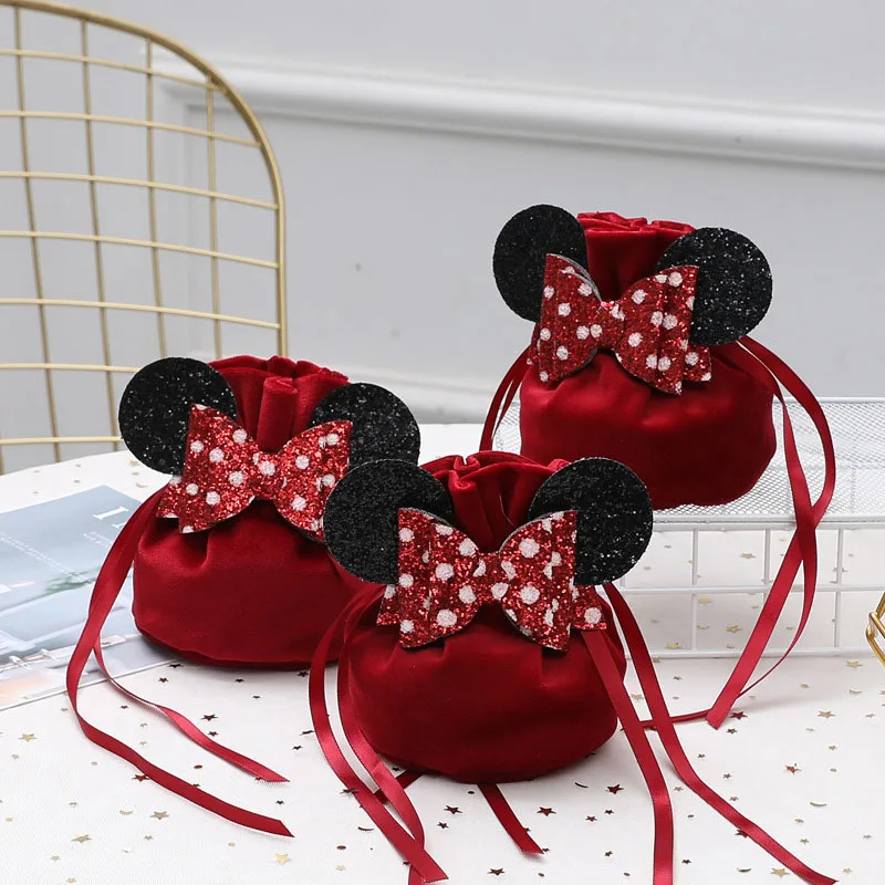 Mickey Mouse Velvet Cloth Gift Bag Wedding Companion Hand Gift Candy Box Children's Birthday Party Decoration Packaging Bag
Mickey Mouse Velvet Cloth Gift Bag Wedding Companion Hand Gift Candy Box Children's Birthday Party Decoration Packaging Bag