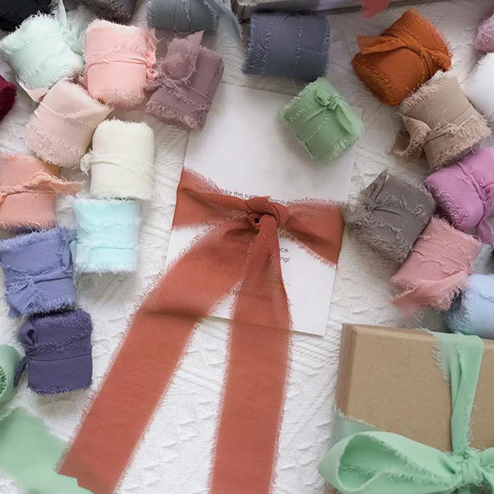 Chiffon Fringe Ribbon Elastic Solid Color Flower Arrangement Decor Chiffon Ribbon Fade-resistant Fringe Ribbon for Party
Chiffon Fringe Ribbon Elastic Solid Color Flower Arrangement Decor Chiffon Ribbon Fade-resistant Fringe Ribbon for Party