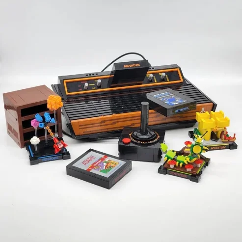 

IN STOCK Creativity Atari 2600 Building Blocks Model Fit 10306 MOC Vintage Game Console Bricks Toys for Boys Birthday Gift Set