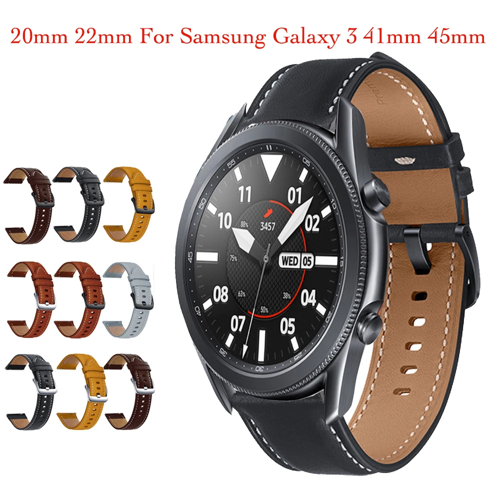 Кожаный браслет для Samsung Galaxy Watch 3 41 мм 45 мм, спортивный ремешок для Galaxy Watch 42 мм 46 мм Gear S3 S2, 22 мм 20 мм
Кожаный браслет для Samsung Galaxy Watch 3 41 мм 45 мм, спортивный ремешок для Galaxy Watch 42 мм 46 мм Gear S3 S2, 22 мм 20 мм