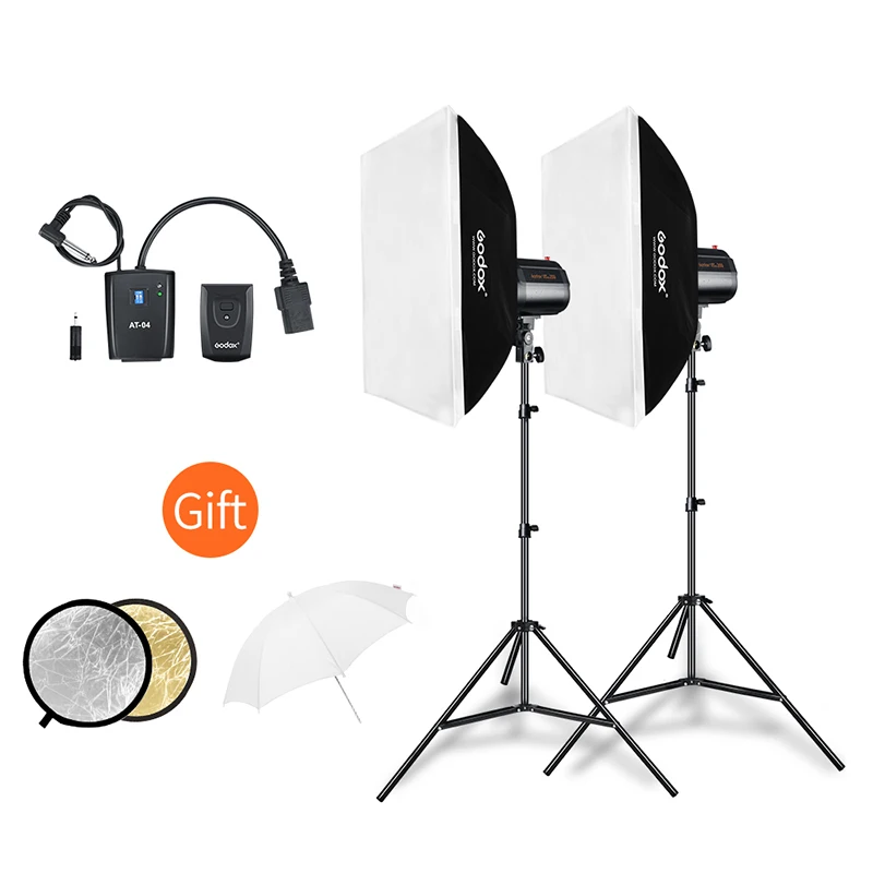 inlighttech Godox 400Ws Strobe Studio Flash Light Kit 2pcs 200Ws Photographic Lighting - Strobes, Light Stands, Triggers, Soft B
inlighttech Godox 400Ws Strobe Studio Flash Light Kit 2pcs 200Ws Photographic Lighting - Strobes, Light Stands, Triggers, Soft B