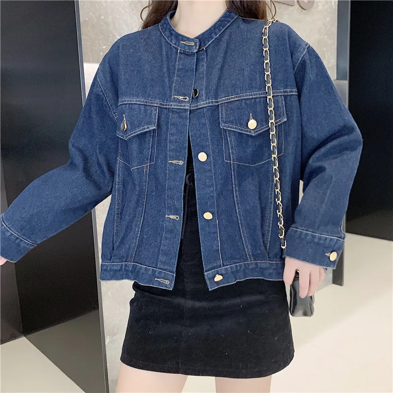 Vintage Pockets Denim Women Long sleeves Loose Clothes coat Women's 2022 New retro style Jackets Casual Solid Denim 305G
Vintage Pockets Denim Women Long sleeves Loose Clothes coat Women's 2022 New retro style Jackets Casual Solid Denim 305G