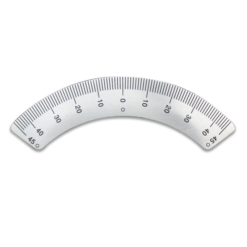 PINTUDY Protractors Milling Machine Part - Angle Plate Scale Ruler 45 Degree Angle Arc M1197 Measuring Gauging Tools Sliver
PINTUDY Protractors Milling Machine Part - Angle Plate Scale Ruler 45 Degree Angle Arc M1197 Measuring Gauging Tools Sliver
