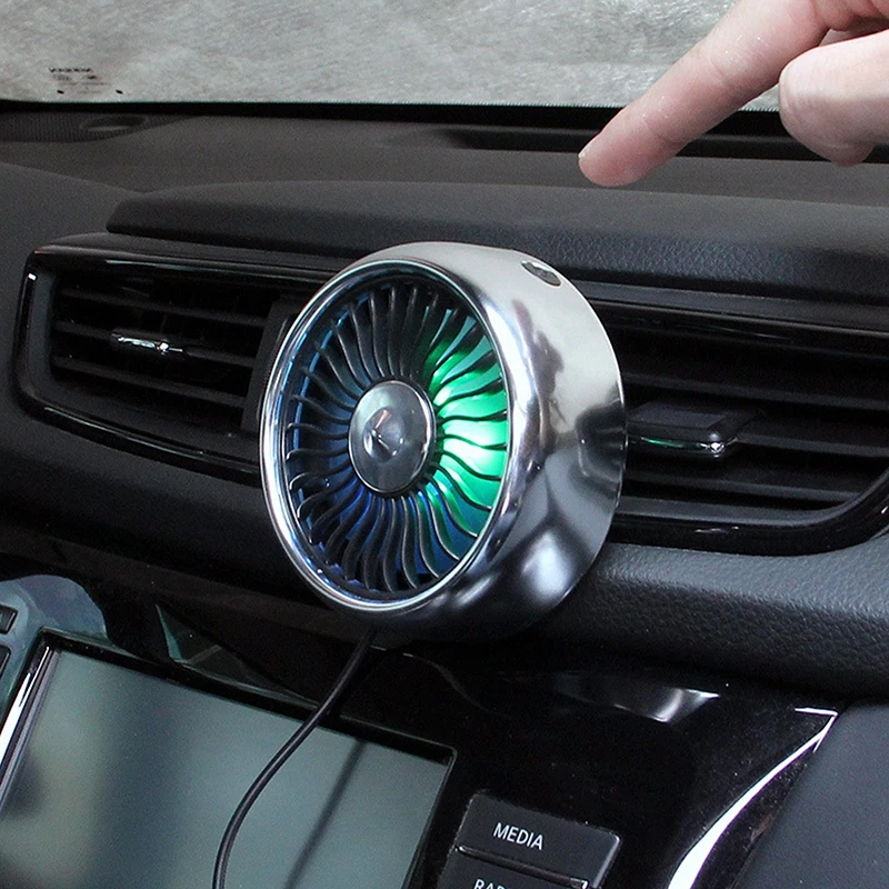 Car Mini Fan 3 Speed Control Suction Cup Base / Air Conditioner Outlet Clip Style with USB Charging Cable and Ambient Light
Car Mini Fan 3 Speed Control Suction Cup Base / Air Conditioner Outlet Clip Style with USB Charging Cable and Ambient Light
