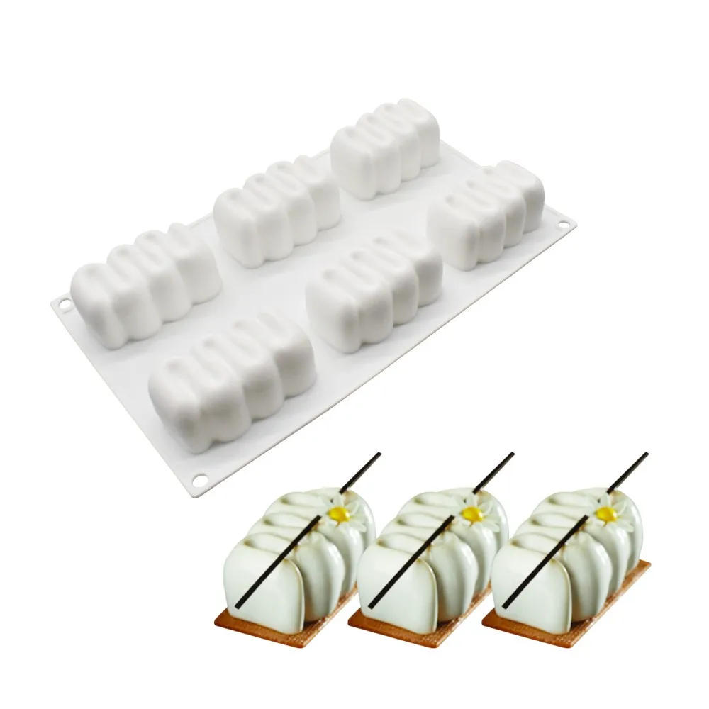 6 Holes Caterpillar Silicone Mold DIY Craft Soap Candle Mold Mousse Cake Chocolate Mold Cake Decoration Tool Baking Accessories
6 Holes Caterpillar Silicone Mold DIY Craft Soap Candle Mold Mousse Cake Chocolate Mold Cake Decoration Tool Baking Accessories