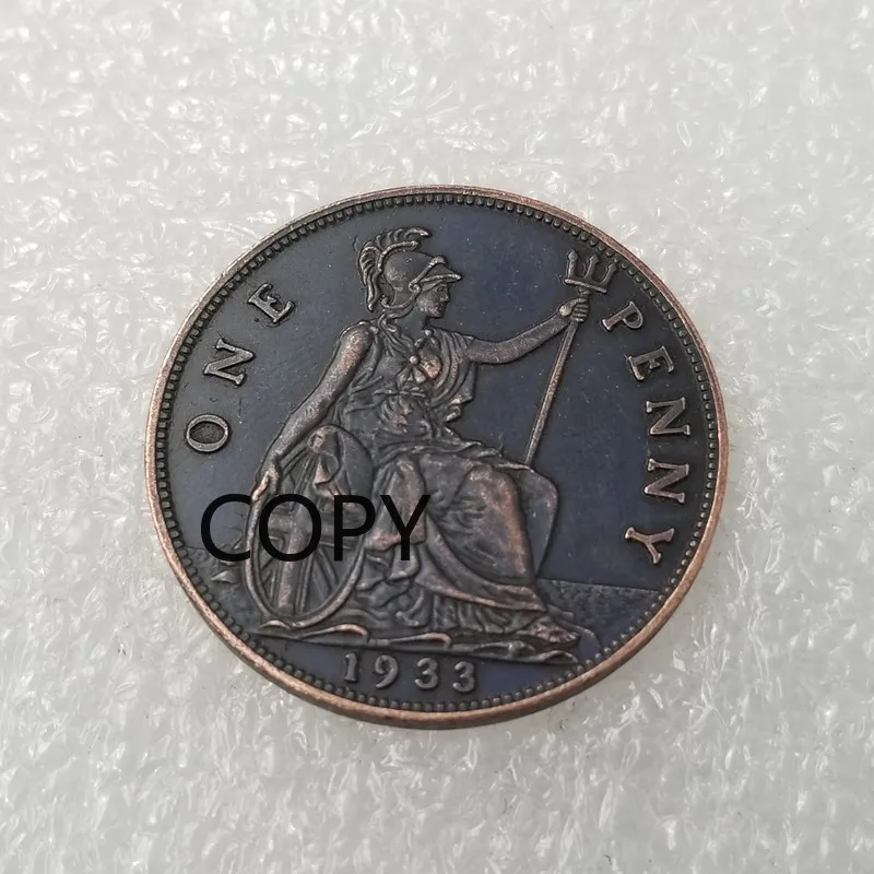 Antique Craft 1933 British Copper Distressed Silver Dollar Replica Coin copy
Antique Craft 1933 British Copper Distressed Silver Dollar Replica Coin copy