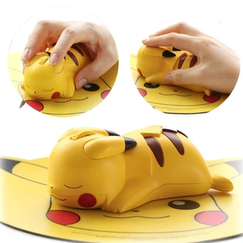 Pokemon Pikachu Mouse Wireless Laptop Accessories Kawaii Bluetooth Mouse Festival Game Fan Gifts For Birthday Action Figures
