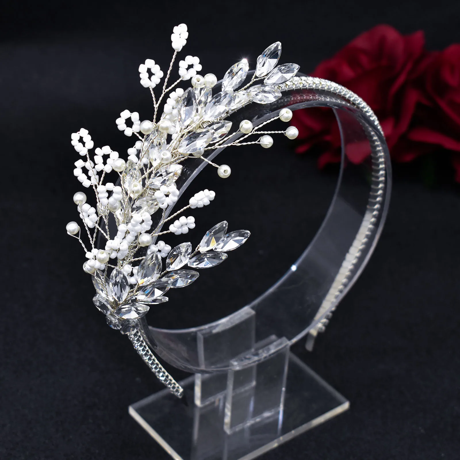 

DZ028 Luxury Bridal Hairband Baroque Headdress Rhinestones Wedding Hair Accessories Jewelry for Women Tiara Crystal Headpieces