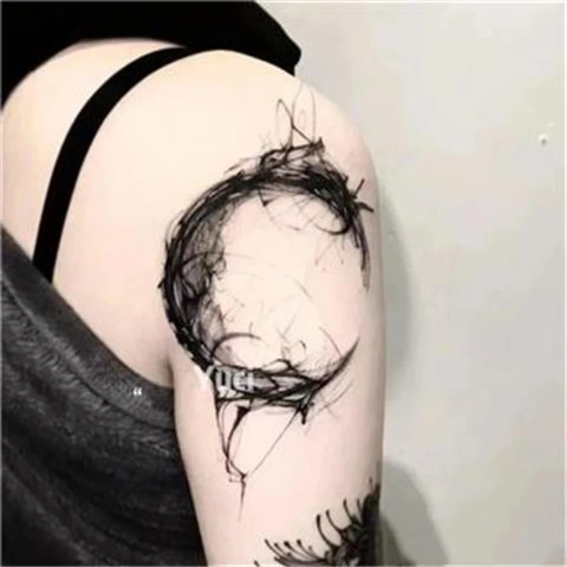 Ink Moon Temporary Tattoo Stickers for Women Herb Juice Waterproof Punk Inkwash Painting Long Lasting Art Fake Tattoo Sticker
Ink Moon Temporary Tattoo Stickers for Women Herb Juice Waterproof Punk Inkwash Painting Long Lasting Art Fake Tattoo Sticker