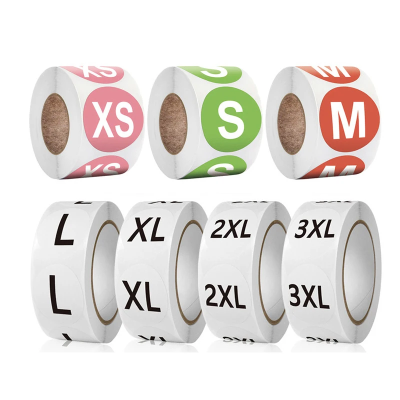 500Pcs/roll 1inch Mark Sticker Apparel Product Size Model Identification Label Sticker Packaging Bag Label Sticker
500Pcs/roll 1inch Mark Sticker Apparel Product Size Model Identification Label Sticker Packaging Bag Label Sticker