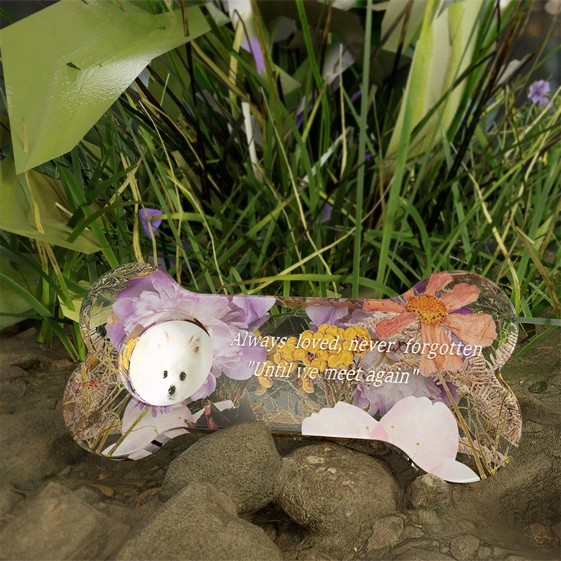 Dog Bone-shape Memorial Stone Photo Frame Silicone Mold for DIY Crafts Accessory 
Dog Bone-shape Memorial Stone Photo Frame Silicone Mold for DIY Crafts Accessory