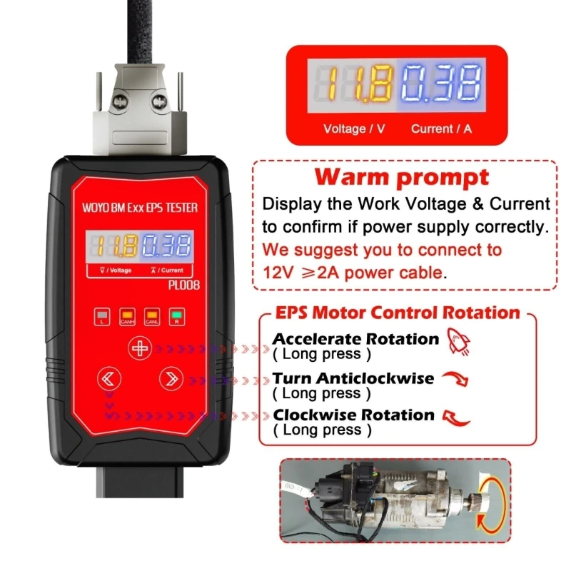 Автомобильный тестер рулевого двигателя для X1 E81 E82 E84 E88 E89 E91, тестовая платформа AOS
Автомобильный тестер рулевого двигателя для X1 E81 E82 E84 E88 E89 E91, тестовая платформа AOS