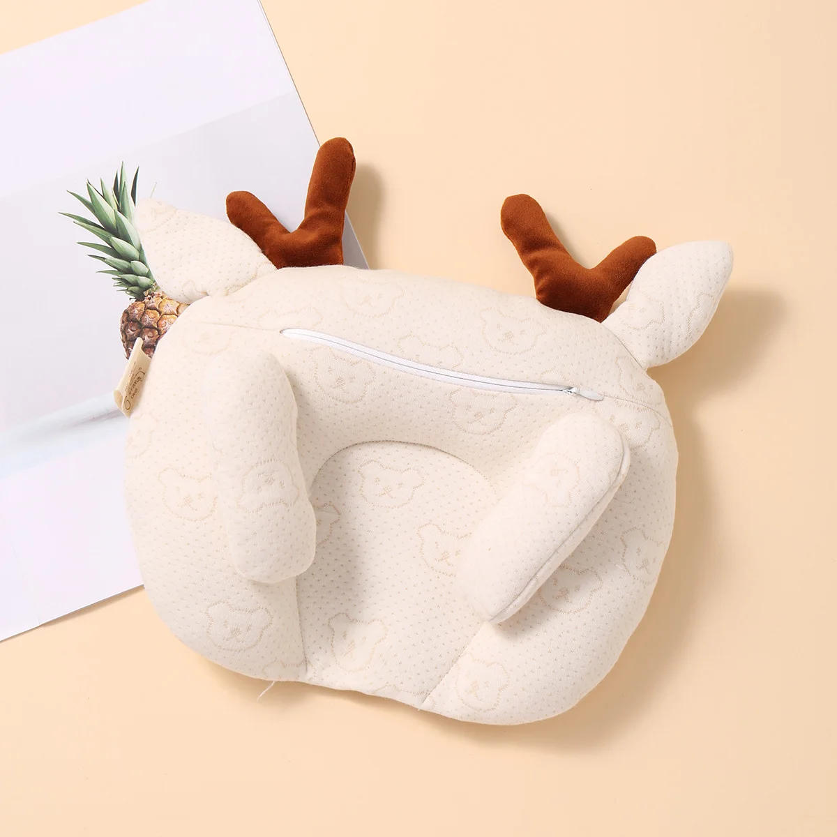 hibobi Baby Pillow Soft Deer Shape Pillow & Bear Pattern Stereotype Cotton Anti Roll Sleep Support Concave Design Prevent Flat
hibobi Baby Pillow Soft Deer Shape Pillow & Bear Pattern Stereotype Cotton Anti Roll Sleep Support Concave Design Prevent Flat