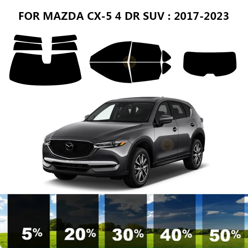 

Нанокерамическая Автомобильная УФ-пленка Precut для окон, автомобильная пленка для окон для MAZDA CX-5 4 DR SUV 2017-2023
