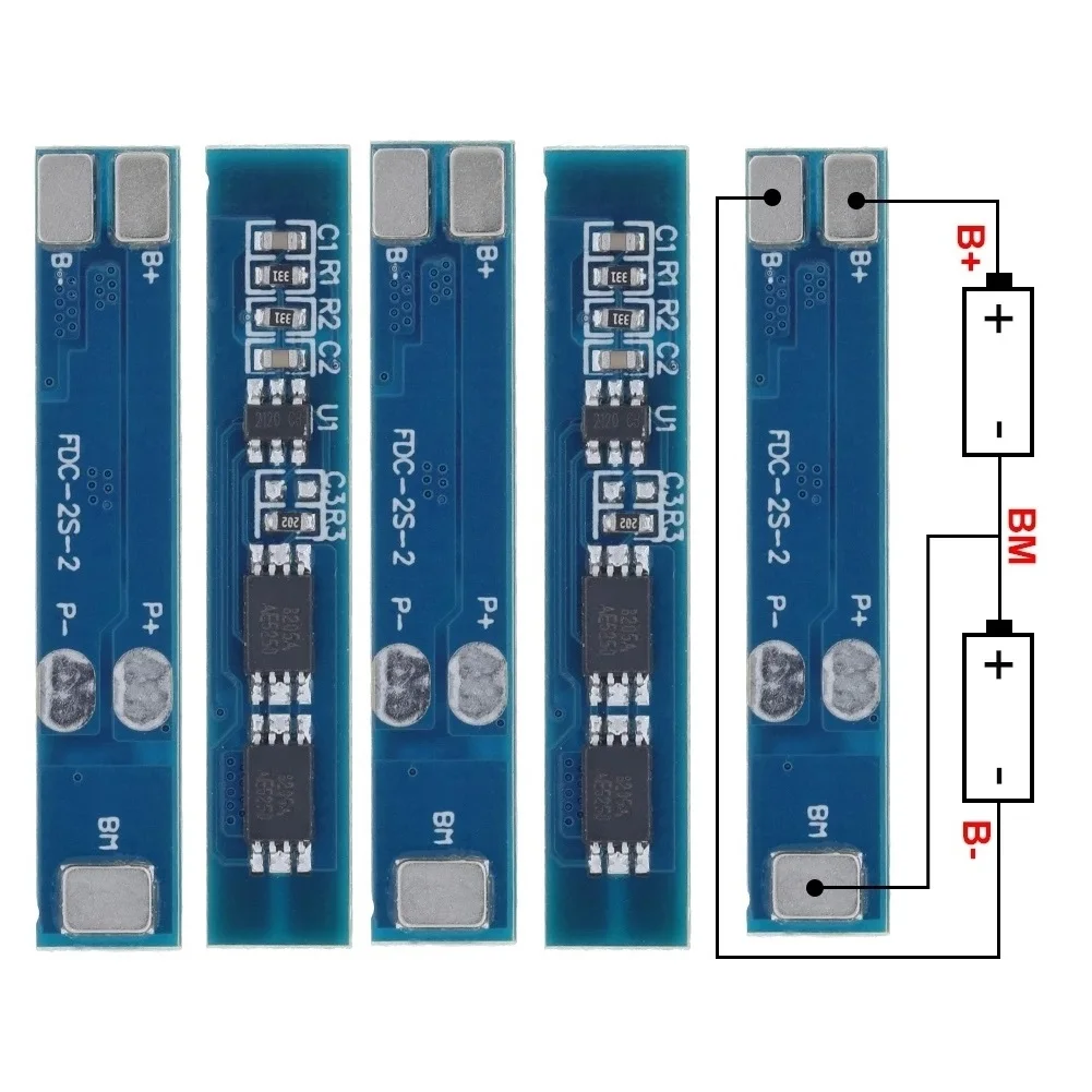 1/5pcs 2S 3A Lithium Battery Protection Board 7.4V 8.4V Charger Protection PCB Board Bms Pcm For Li-ion Battery Cell Pack
1/5pcs 2S 3A Lithium Battery Protection Board 7.4V 8.4V Charger Protection PCB Board Bms Pcm For Li-ion Battery Cell Pack